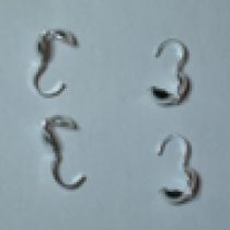  Charlotte Crimp silver plated (pack of 50 pieces)