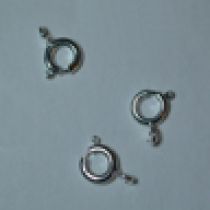  Bolt ring 6mm silver plated ( pack of 10 pieces)
