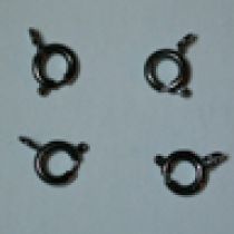  Bolt ring 6mm black Nickel plated ( pack of 10 pieces)