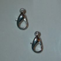  Parrot clasp 13mm silver plated (pack of 5 pieces)