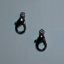  Parrot clasp 13mm Black nickel plated (pack of 5 pieces)
