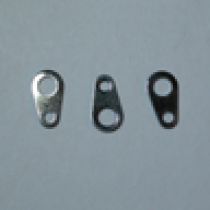  Tag (large) black nickel plated (Pack of 100 pieces)