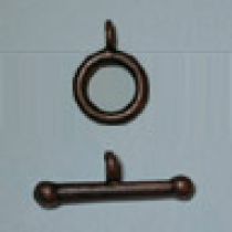  Toggle clasp copper plated (pack of 5 pieces)