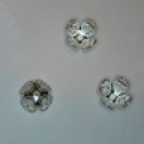  Bead cap8m silver plated(pack of 50 pcs.)