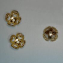  Bead cap 8m gold plated(pack of 50 pcs.)