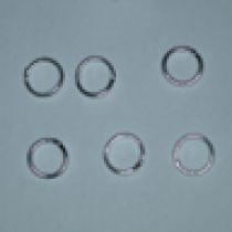  Jump ring 6m silver plated(Brass) (pack of 100)