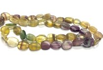  Flourite Ovals 5x8 mm,handcrafted size varies, 16