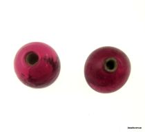 Glass Beads Round- 8mm- Pink Transparent
