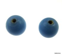 Glass Beads Round- 8mm- Sky Blue Opaque