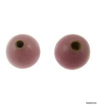 Glass Beads Round- 6mm- Pink Opaque