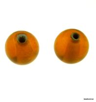 Glass Beads Round-8mm- Yellow-Orangeish (Translucent)