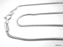 Sterling Silver Snake Chain(1.4mm) W/Clasp -60 cms