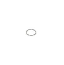 Sterling Silver Oval  Open Jump Ring 0.8 x 4.1 x 6.4 mm