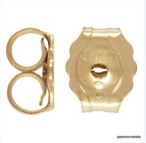  Gold Filled (14k) Earring Back (3.8x4.6mm)-Wholesale Pack