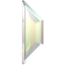 Swarovski Crystal Flatback No Hotfix 2772 Trapeze Flat Back (8.60x2.80mm)-Crystal Aurore Boreale  (F)- 288 Pcs