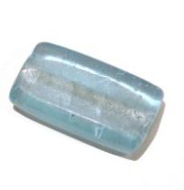  Foil Beads Rectangle 35x20mm-Aqua Blue Colour