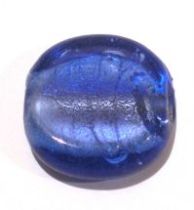  Foil Beads Disc 25mm-Sapphire Blue