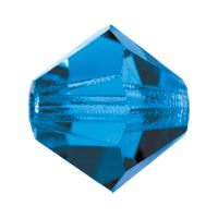 Preciosa® Crystal Bicone Beads Capri Blue