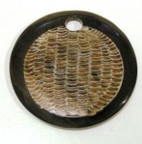 Horn Pendants-Handcarved Round Shape 60mm