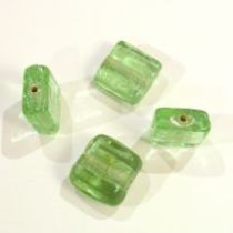  Foil Beads- 13m Square Lt.green