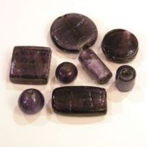  Foil Beads Mix -Purple