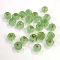  Foil Beads Round -6mm-Lt.Green