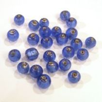  Foil Beads Round -6mm-Sapphire