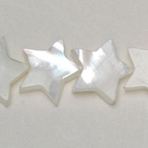  Mother of Pearl (WHITE) 12mm Stars,App. 16