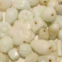 Mix Glass Beads - Opaque White