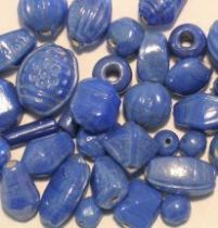 Glass Beads Opaque Mix- Blue