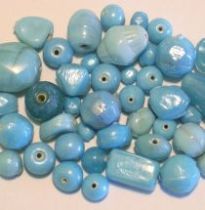 Glass Beads Opaque Mix- Turquoise