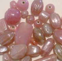 Glass Beads Opaque Mix- Pink