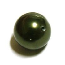 Swarovski Pearls Round -10 mm Dark Green