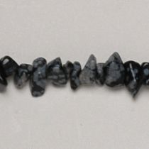  Snowflake obsidian 3-5mmchipsApp. 36(91cms.) long str.