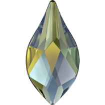 Swarovski Crystal Flatback Hotfix 2205 Flame Flat Back (14 mm) - Crystal Iridescent Green (F) -  72 Pcs