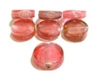 Foil Beads Disc -25mm -Pink