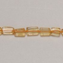  Citrine Rectangle 5-8mm( handcrafted size varies), App. 16