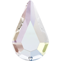 Swarovski Crystal Flatback Hotfix 2300 Drop Flat Back (8.00x4.80mm) - Crystal Aurore Boreale  (F) - 360 Pcs