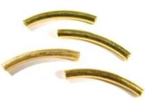 Vermail Gold Tube Bead Round Hole-18x2mm