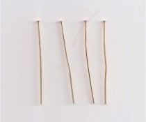  Head pin 50mm Gold plated(pack of 50 pcs.)