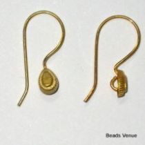 Vermail Gold Earring Findings -16mm