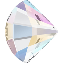 Swarovski Crystal Flat Back No Hotfix 2714 Fan Flat Back (6 mm) - Crystal Aurore Boreale (F) -360 Pcs