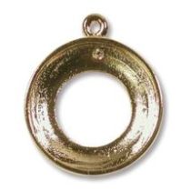  Cosmic Pendant Ring Finding w/one ring -14mm Gold Plated