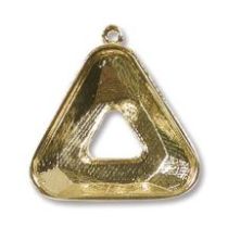  Cosmic Pendant Triangle Finding w/one ring -14 mm Gold Plated