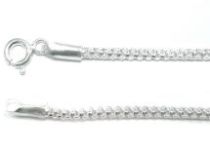 Sterling Silver Round Box Chain with Clasp -45 cms