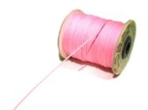 Waxed Cotton Cord -Pink-100 Yards Roll 