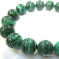 Malachite(Syn.) R -8mm,handcrafted size varies,App.16
