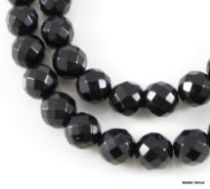  Black Onyx (dyed) Faceted R-6mm -16