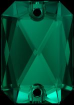 Swarovski Crystal 3252 Emerald Cut Sew On stone 20 x 14 mm- Emerald (F)- 15 Pcs.