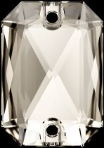 Swarovski Crystal 3252 Emerald Cut Sew On stone 20 x 14mm- Silver Shade (F)- 15 Pcs.